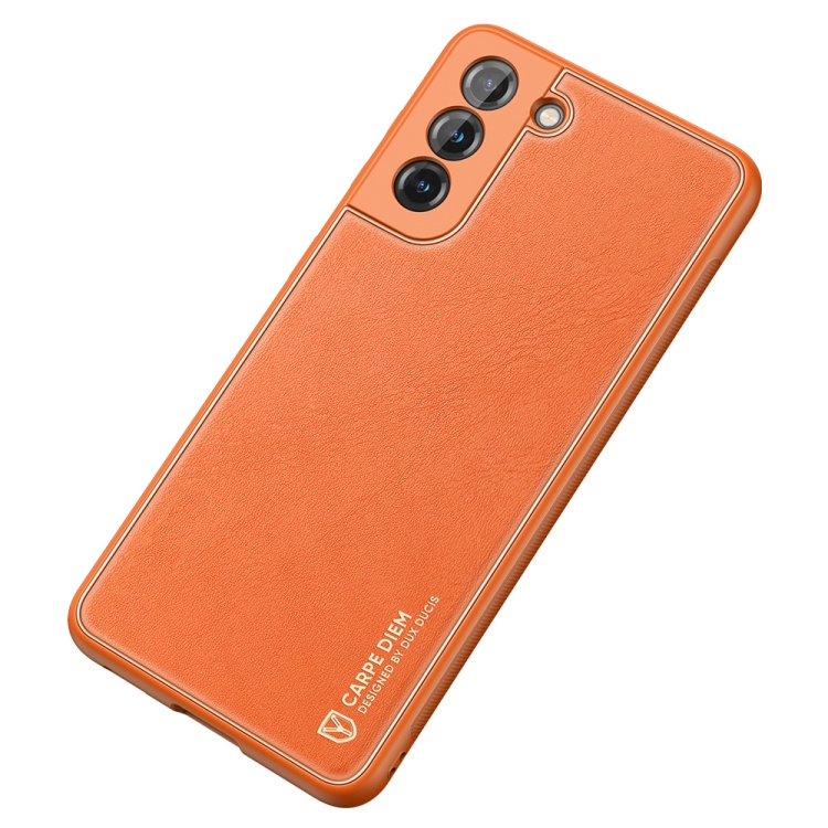 For Samsung Galaxy S21 5G DUX DUCIS YOLO Series PU + PC + TPU All-inclusive Electroplating Shockproof Protective Case(Orange) For Samsung Galaxy S21 5G DUX DUCIS YOLO Series PU + PC + TPU All-inclusive Electroplating Shockproof Protective Case(Orange)