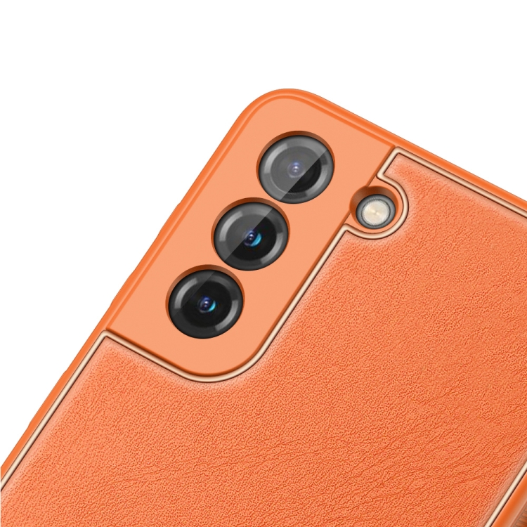 For Samsung Galaxy S21 5G DUX DUCIS YOLO Series PU + PC + TPU All-inclusive Electroplating Shockproof Protective Case(Orange) For Samsung Galaxy S21 5G DUX DUCIS YOLO Series PU + PC + TPU All-inclusive Electroplating Shockproof Protective Case(Orange)