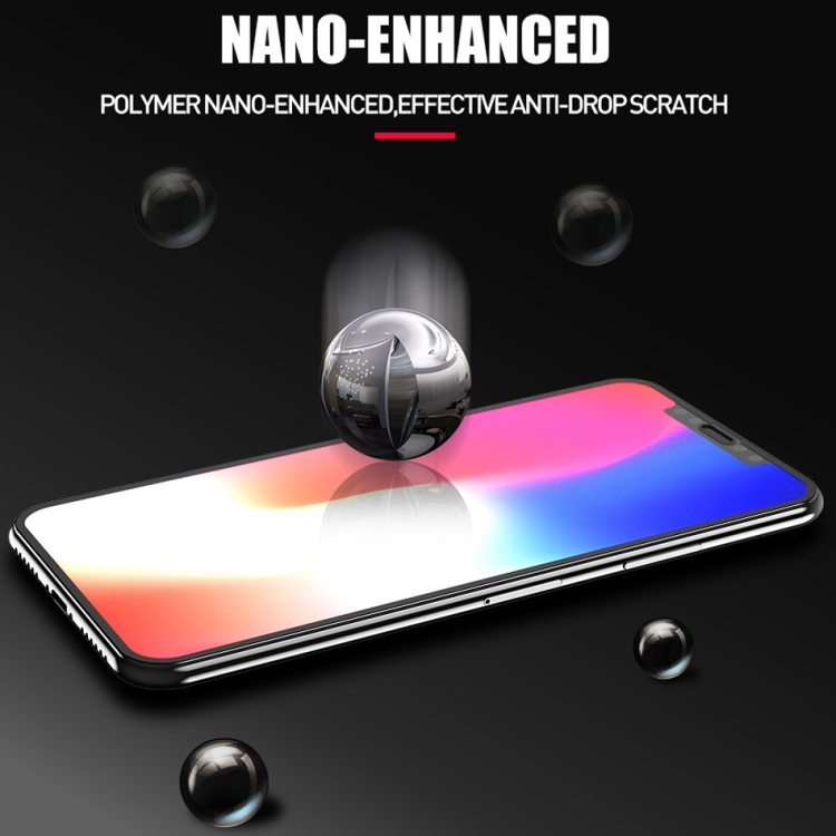 For iPhone XS Max / 11 Pro Max 9H 5D Full Glue Full Screen Tempered Glass Film (White)