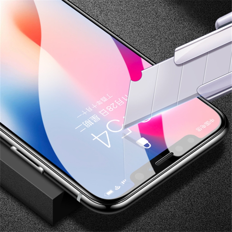 For iPhone XS Max / 11 Pro Max 9H 5D Full Glue Full Screen Tempered Glass Film (White)