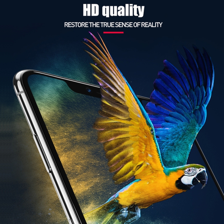 For iPhone XS Max / 11 Pro Max 9H 5D Full Glue Full Screen Tempered Glass Film (White)