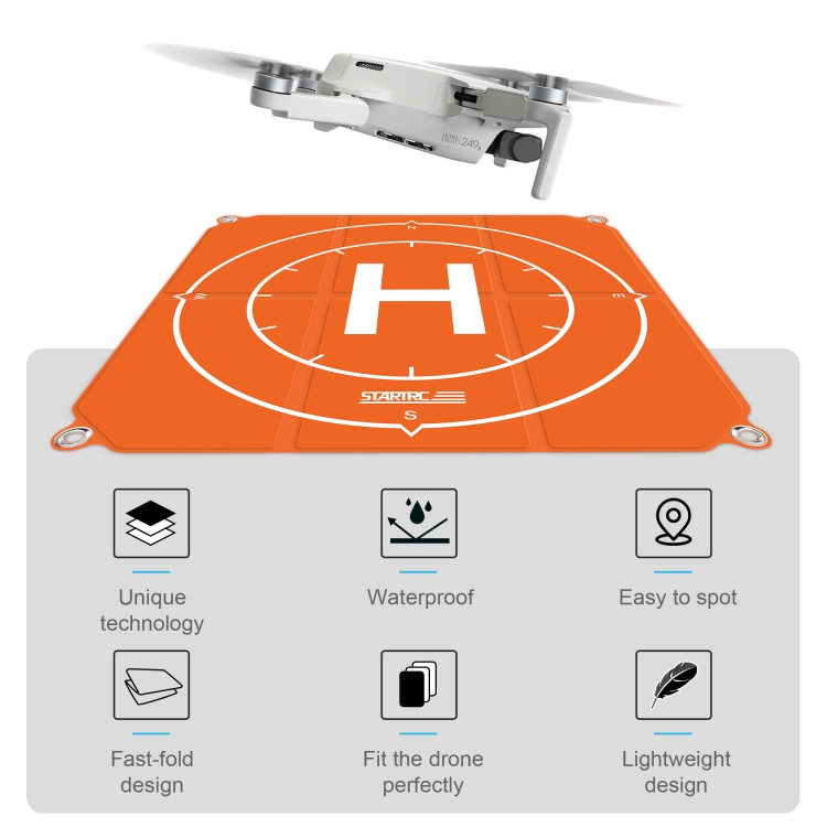 STARTRC Drone Landing Pad Pro, Universal Waterproof Portable Fast