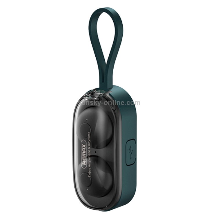 Remax TWS-15 Bluetooth 5.0 Portable Wristband Style True Wireless Stereo Earphone(Green) Remax TWS-15 Bluetooth 5.0 Portable Wristband Style True Wireless Stereo Earphone(Green)