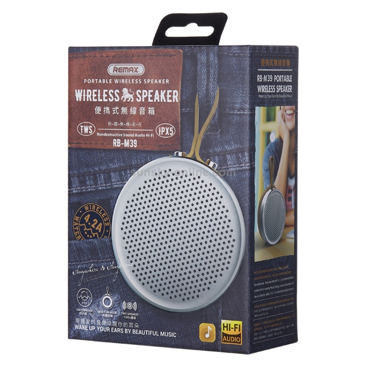 REMAX RB-M39 Bluetooth 4.2 Portable Wireless Speaker(Green) REMAX RB-M39 Bluetooth 4.2 Portable Wireless Speaker(Green)