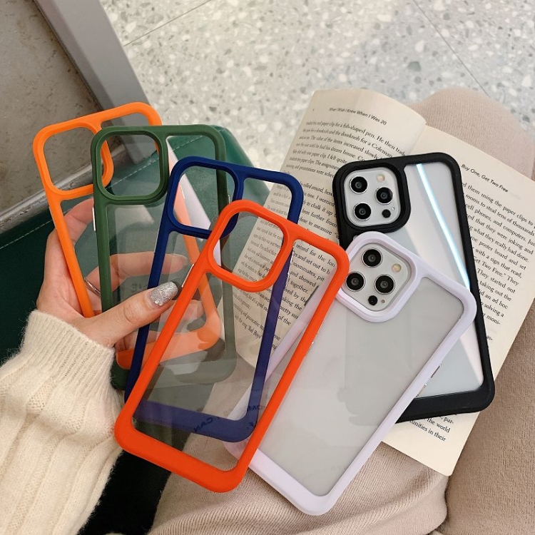 For iPhone 12 / 12 Pro Acrylic + TPU Shockproof Protective Case(Purple) For iPhone 12 / 12 Pro Acrylic + TPU Shockproof Protective Case(Purple)