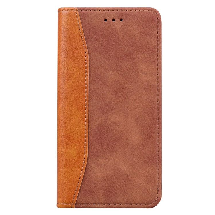 For Samsung Galaxy S21 5G Business Stitching Horizontal Flip Leather Case with Double Folding & Bracket & Card Slots & Photo Frame & Wallet(Brown) For Samsung Galaxy S21 5G Business Stitching Horizontal Flip Leather Case with Double Folding & Bracket & Card Slots & Photo Frame & Wallet(Brown)