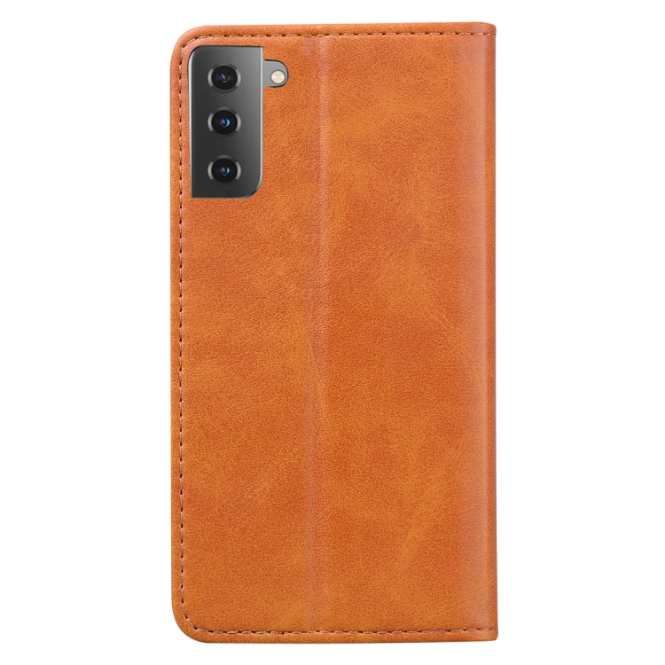 For Samsung Galaxy S21 5G Business Stitching Horizontal Flip Leather Case with Double Folding & Bracket & Card Slots & Photo Frame & Wallet(Brown) For Samsung Galaxy S21 5G Business Stitching Horizontal Flip Leather Case with Double Folding & Bracket & Card Slots & Photo Frame & Wallet(Brown)