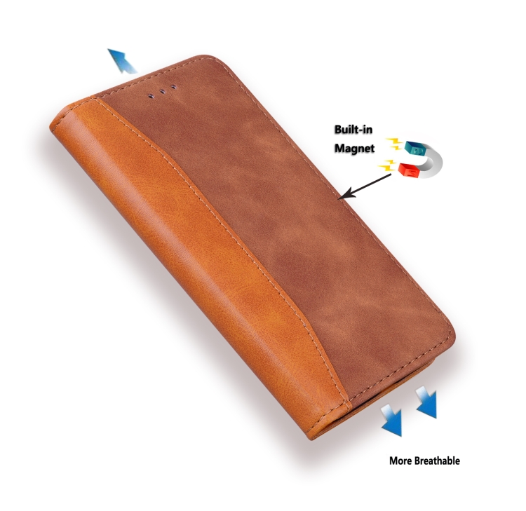 For Samsung Galaxy S21 5G Business Stitching Horizontal Flip Leather Case with Double Folding & Bracket & Card Slots & Photo Frame & Wallet(Brown) For Samsung Galaxy S21 5G Business Stitching Horizontal Flip Leather Case with Double Folding & Bracket & Card Slots & Photo Frame & Wallet(Brown)