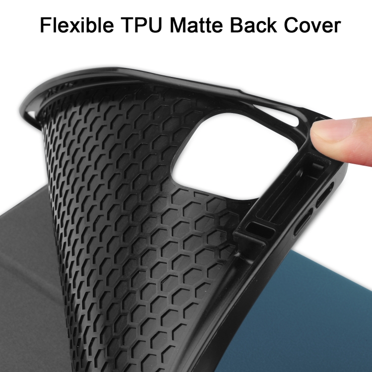 For iPad Pro 12.9 2022 / 2021 Horizontal Flip Honeycomb TPU + PU Leather Tablet Case with Three-folding Holder & Sleep / Wake-up Function & Pen Slot(Dark Green) For iPad Pro 12.9 2022 / 2021 Horizontal Flip Honeycomb TPU + PU Leather Tablet Case with Three-folding Holder & Sleep / Wake-up Function & Pen Slot(Dark Green)