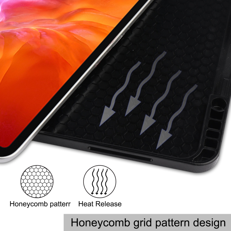 For iPad Pro 12.9 2022 / 2021 Horizontal Flip Honeycomb TPU + PU Leather Tablet Case with Three-folding Holder & Sleep / Wake-up Function & Pen Slot(Dark Green) For iPad Pro 12.9 2022 / 2021 Horizontal Flip Honeycomb TPU + PU Leather Tablet Case with Three-folding Holder & Sleep / Wake-up Function & Pen Slot(Dark Green)