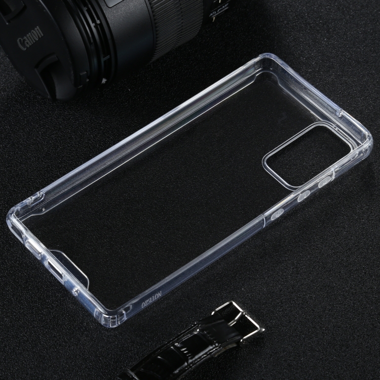 For Samsung Galaxy Note20 Four-corner Shockproof Transparent TPU + PC Protective Case