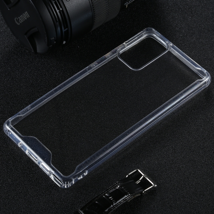For Samsung Galaxy Note20 Four-corner Shockproof Transparent TPU + PC Protective Case