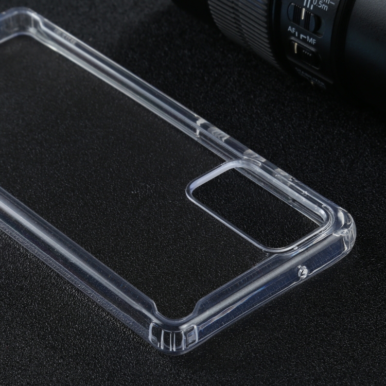 For Samsung Galaxy Note20 Four-corner Shockproof Transparent TPU + PC Protective Case