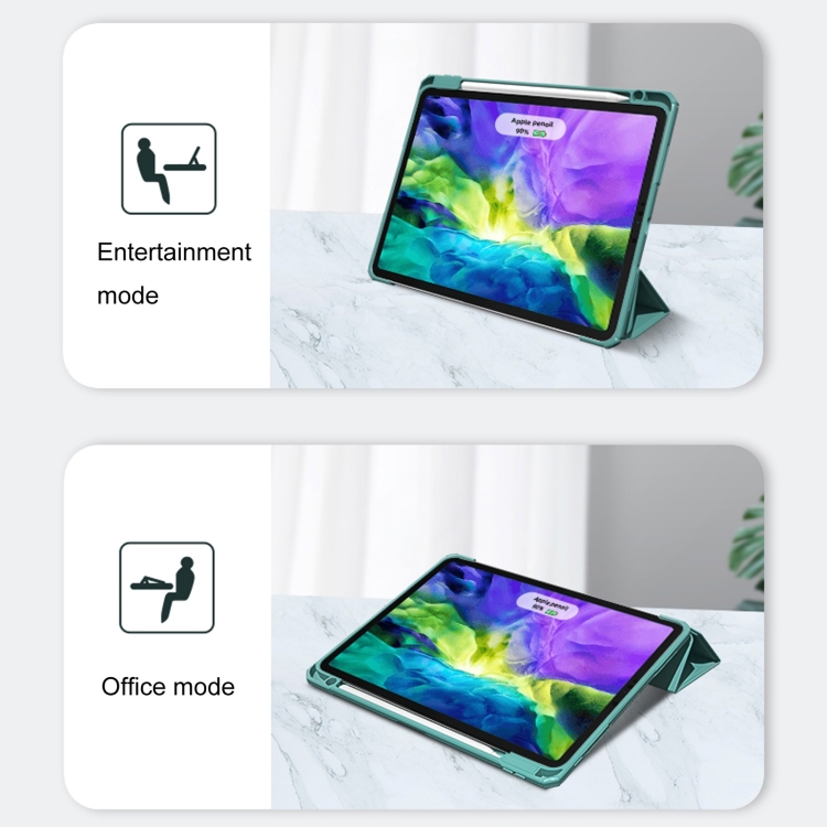 For iPad Pro 12.9 2022 / 2021 / 2020 Mutural Pinyue Series PC + TPU Horizontal Flip Leather Tablet Case with Holder & Pen Slot & Sleep / Wake-up Function (Purple) For iPad Pro 12.9 2022 / 2021 / 2020 Mutural Pinyue Series PC + TPU Horizontal Flip Leather Tablet Case with Holder & Pen Slot & Sleep / Wake-up Function (Purple)