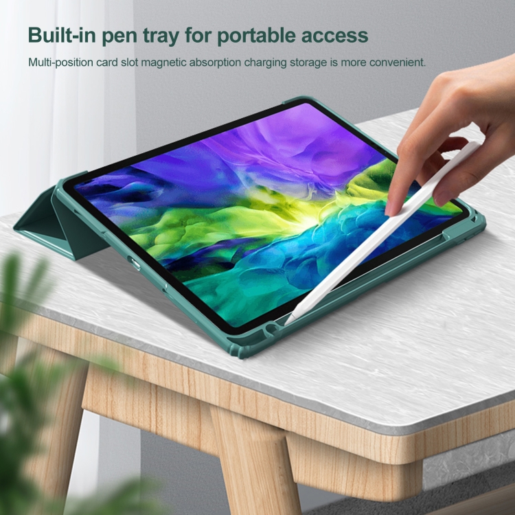 For iPad Pro 12.9 2022 / 2021 / 2020 Mutural Pinyue Series PC + TPU Horizontal Flip Leather Tablet Case with Holder & Pen Slot & Sleep / Wake-up Function (Purple) For iPad Pro 12.9 2022 / 2021 / 2020 Mutural Pinyue Series PC + TPU Horizontal Flip Leather Tablet Case with Holder & Pen Slot & Sleep / Wake-up Function (Purple)