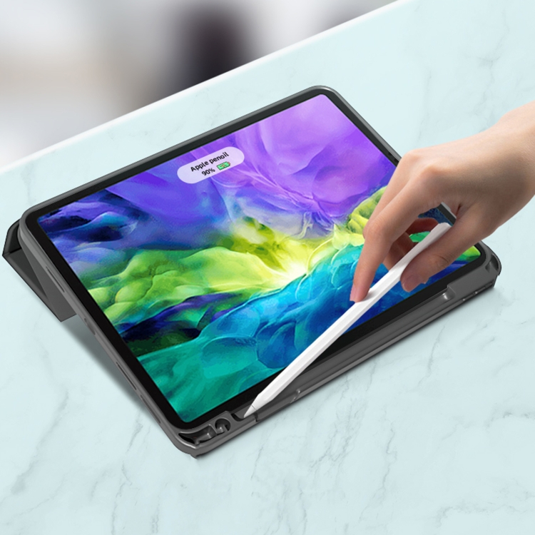 For iPad Pro 12.9 2022 / 2021 / 2020 Mutural YASHI Series TPU + PU Cloth Pattern Texture Horizontal Flip Leather Tablet Case with Three-folding Holder & Pen Slot & Wake-up / Sleep Function(Blue) For iPad Pro 12.9 2022 / 2021 / 2020 Mutural YASHI Series TPU + PU Cloth Pattern Texture Horizontal Flip Leather Tablet Case with Three-folding Holder & Pen Slot & Wake-up / Sleep Function(Blue)