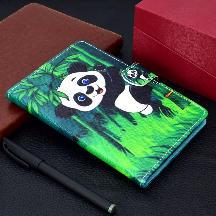 For iPad 10.2 2021 / 2020 / 2019 Colored Drawing Horizontal Flip Leather Case with Holder & Card Slots & Sleep / Wake-up Function(Hug Bear) For iPad 10.2 2021 / 2020 / 2019 Colored Drawing Horizontal Flip Leather Case with Holder & Card Slots & Sleep / Wake-up Function(Hug Bear)