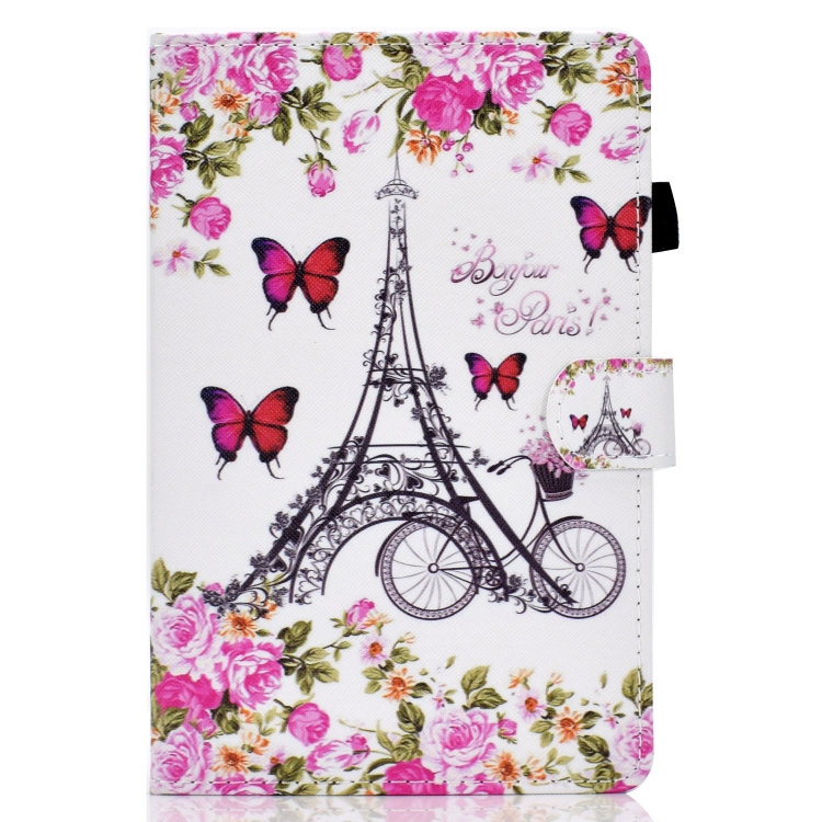 For iPad 10.2 2021 / 2020 / 2019 Colored Drawing Horizontal Flip Leather Case with Holder & Card Slots & Sleep / Wake-up Function(Flower Tower) For iPad 10.2 2021 / 2020 / 2019 Colored Drawing Horizontal Flip Leather Case with Holder & Card Slots & Sleep / Wake-up Function(Flower Tower)