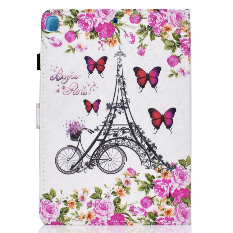 For iPad 10.2 2021 / 2020 / 2019 Colored Drawing Horizontal Flip Leather Case with Holder & Card Slots & Sleep / Wake-up Function(Flower Tower) For iPad 10.2 2021 / 2020 / 2019 Colored Drawing Horizontal Flip Leather Case with Holder & Card Slots & Sleep / Wake-up Function(Flower Tower)