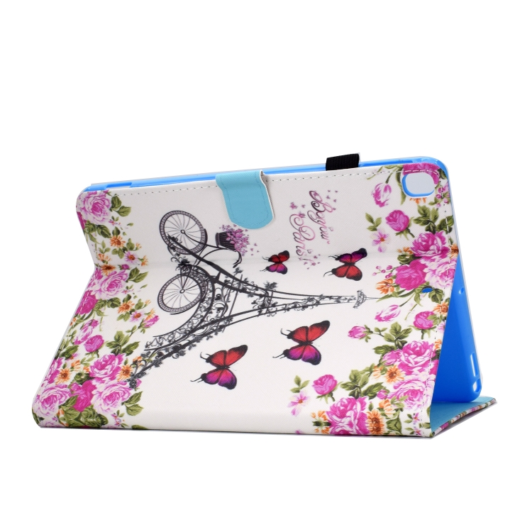 For iPad 10.2 2021 / 2020 / 2019 Colored Drawing Horizontal Flip Leather Case with Holder & Card Slots & Sleep / Wake-up Function(Flower Tower) For iPad 10.2 2021 / 2020 / 2019 Colored Drawing Horizontal Flip Leather Case with Holder & Card Slots & Sleep / Wake-up Function(Flower Tower)