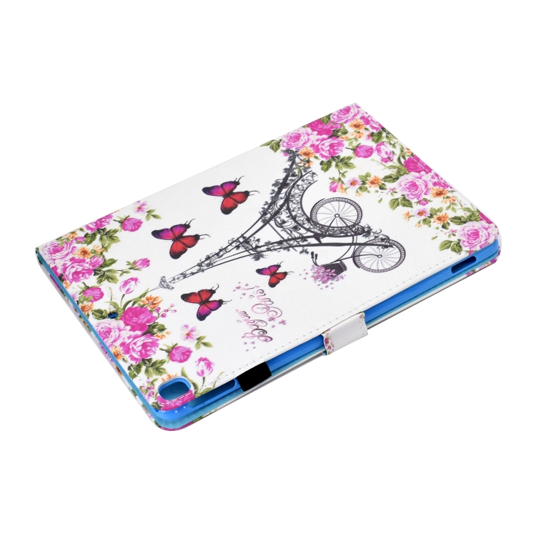 For iPad 10.2 2021 / 2020 / 2019 Colored Drawing Horizontal Flip Leather Case with Holder & Card Slots & Sleep / Wake-up Function(Flower Tower) For iPad 10.2 2021 / 2020 / 2019 Colored Drawing Horizontal Flip Leather Case with Holder & Card Slots & Sleep / Wake-up Function(Flower Tower)