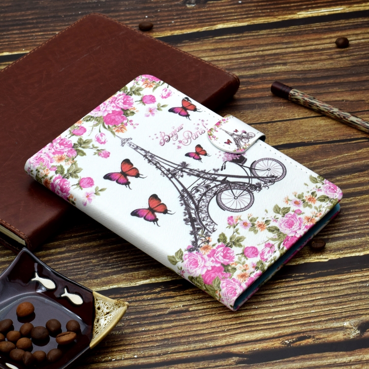 For iPad 10.2 2021 / 2020 / 2019 Colored Drawing Horizontal Flip Leather Case with Holder & Card Slots & Sleep / Wake-up Function(Flower Tower) For iPad 10.2 2021 / 2020 / 2019 Colored Drawing Horizontal Flip Leather Case with Holder & Card Slots & Sleep / Wake-up Function(Flower Tower)