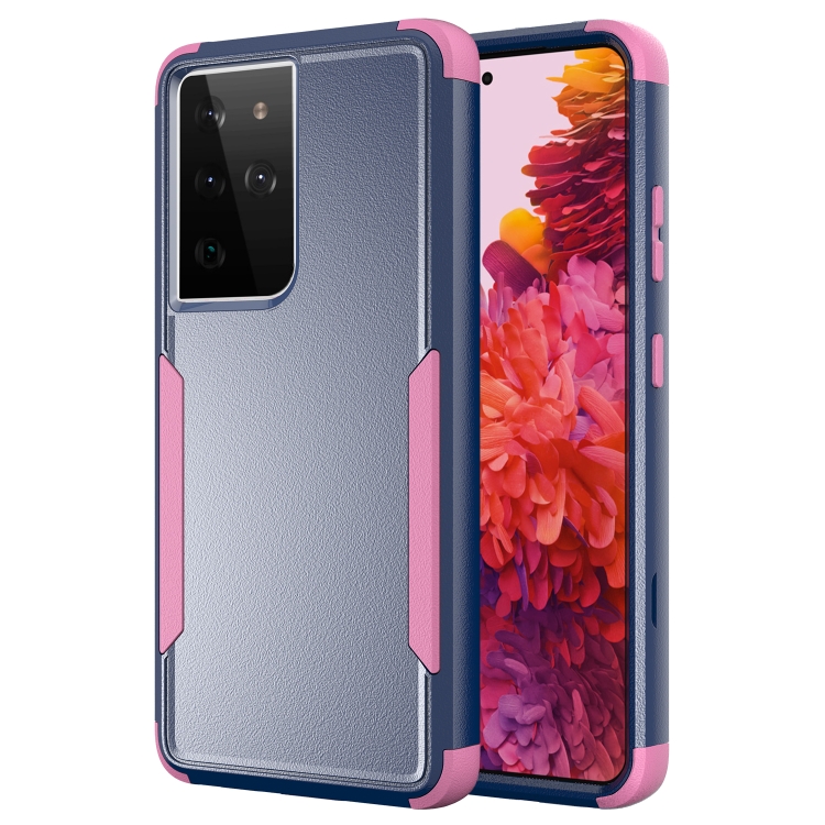 For Samsung Galaxy S21 Ultra 5G TPU + PC Shockproof Protective Case(Royal Blue + Pink) For Samsung Galaxy S21 Ultra 5G TPU + PC Shockproof Protective Case(Royal Blue + Pink)