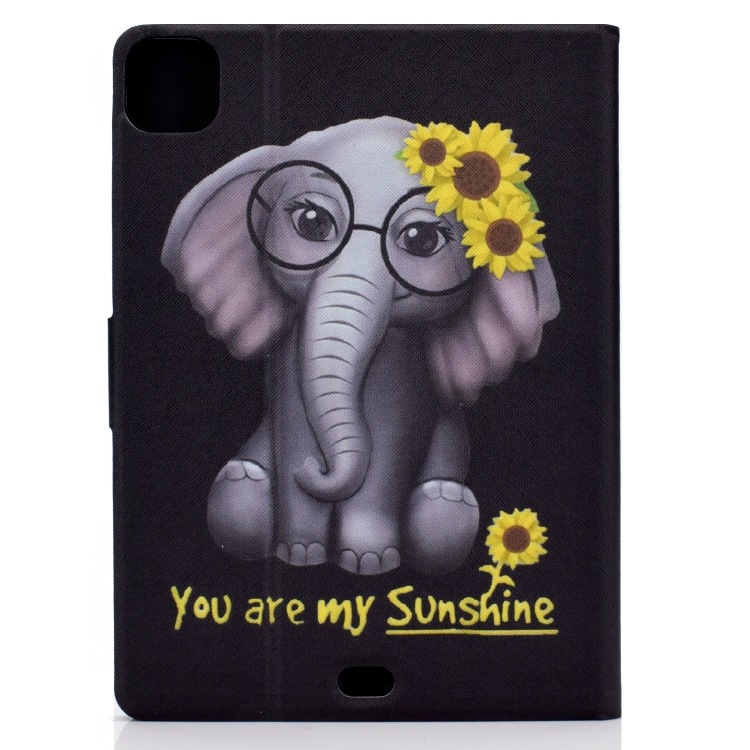 Electric Pressed TPU Colored Drawing Horizontal Flip Leather Case with Holder & Pen Slot For iPad Pro 11 (2018) / (2020) & iPad Air (2020)(Flower Elephant) Electric Pressed TPU Colored Drawing Horizontal Flip Leather Case with Holder & Pen Slot For iPad Pro 11 (2018) / (2020) & iPad Air (2020)(Flower Elephant)