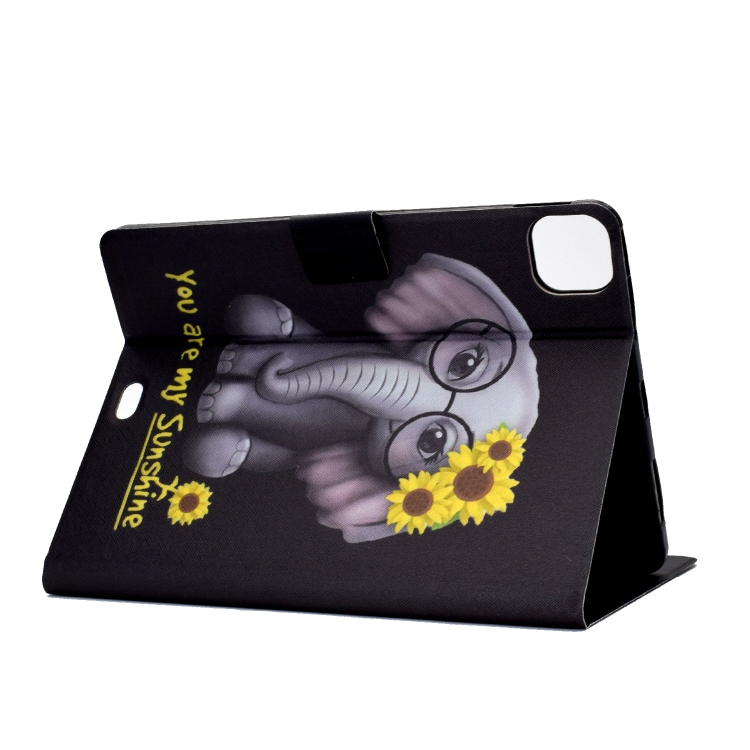 Electric Pressed TPU Colored Drawing Horizontal Flip Leather Case with Holder & Pen Slot For iPad Pro 11 (2018) / (2020) & iPad Air (2020)(Flower Elephant) Electric Pressed TPU Colored Drawing Horizontal Flip Leather Case with Holder & Pen Slot For iPad Pro 11 (2018) / (2020) & iPad Air (2020)(Flower Elephant)