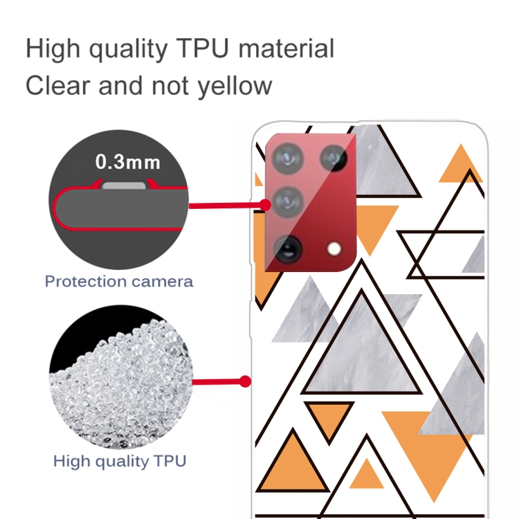 For Samsung Galaxy S21 Ultra 5G Triangular Marble Pattern TPU Protective Case(SJ-12) For Samsung Galaxy S21 Ultra 5G Triangular Marble Pattern TPU Protective Case(SJ-12)