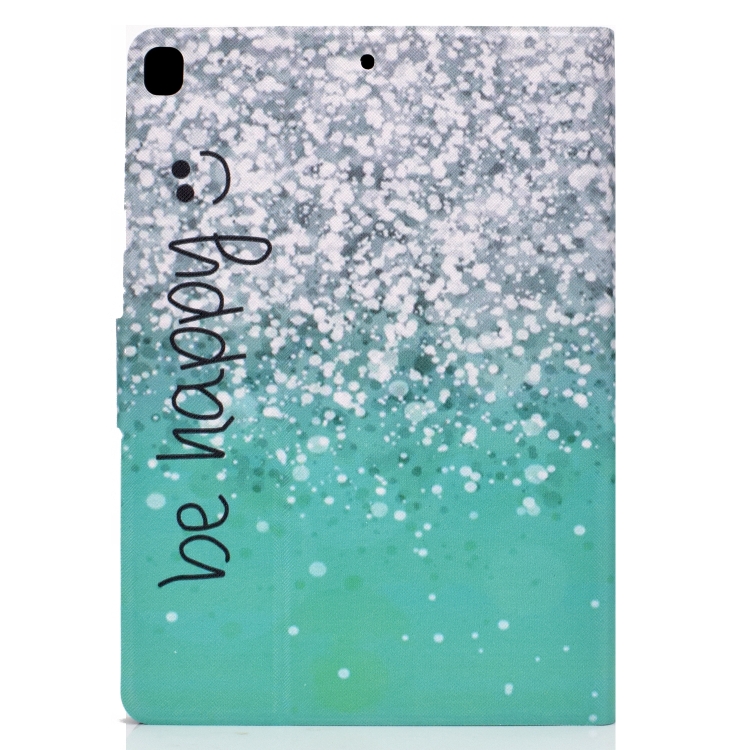 For iPad 10.2 2021 / 2020 / 2019 Colored Drawing Horizontal Flip Leather Case with Holder & Card Slots & Sleep / Wake-up Function(Green Quicksand) For iPad 10.2 2021 / 2020 / 2019 Colored Drawing Horizontal Flip Leather Case with Holder & Card Slots & Sleep / Wake-up Function(Green Quicksand)