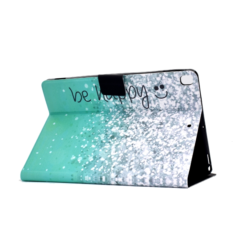 For iPad 10.2 2021 / 2020 / 2019 Colored Drawing Horizontal Flip Leather Case with Holder & Card Slots & Sleep / Wake-up Function(Green Quicksand) For iPad 10.2 2021 / 2020 / 2019 Colored Drawing Horizontal Flip Leather Case with Holder & Card Slots & Sleep / Wake-up Function(Green Quicksand)