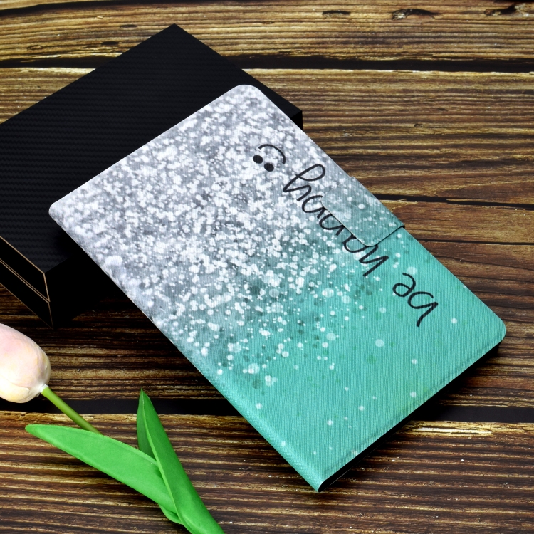 For iPad 10.2 2021 / 2020 / 2019 Colored Drawing Horizontal Flip Leather Case with Holder & Card Slots & Sleep / Wake-up Function(Green Quicksand) For iPad 10.2 2021 / 2020 / 2019 Colored Drawing Horizontal Flip Leather Case with Holder & Card Slots & Sleep / Wake-up Function(Green Quicksand)