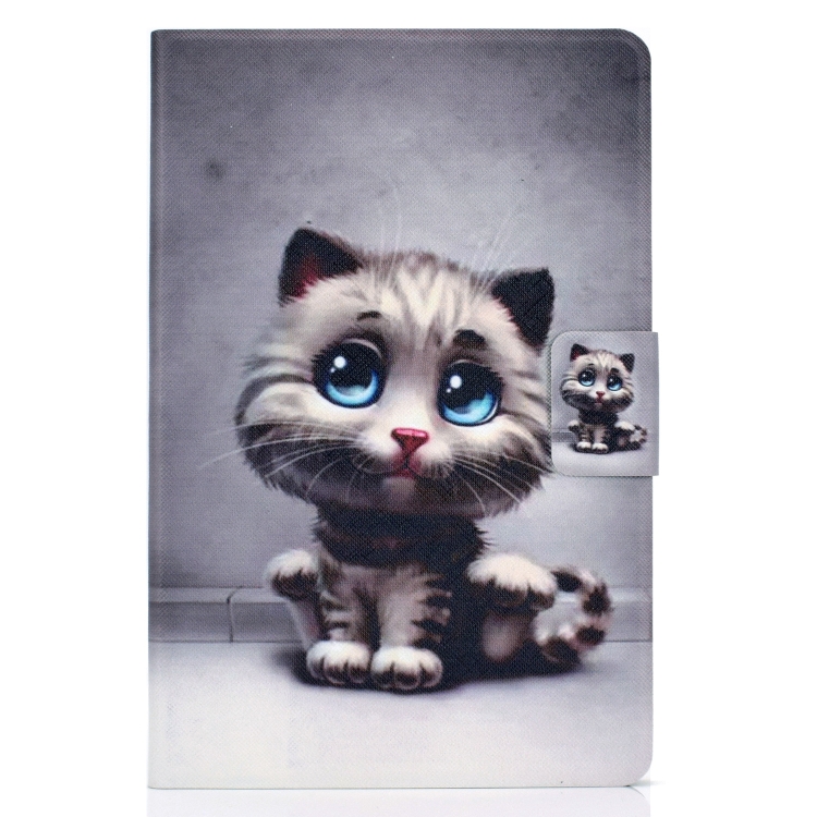 For iPad 10.2 2021 / 2020 / 2019 Colored Drawing Horizontal Flip Leather Case with Holder & Card Slots & Sleep / Wake-up Function(Pet Cat) For iPad 10.2 2021 / 2020 / 2019 Colored Drawing Horizontal Flip Leather Case with Holder & Card Slots & Sleep / Wake-up Function(Pet Cat)