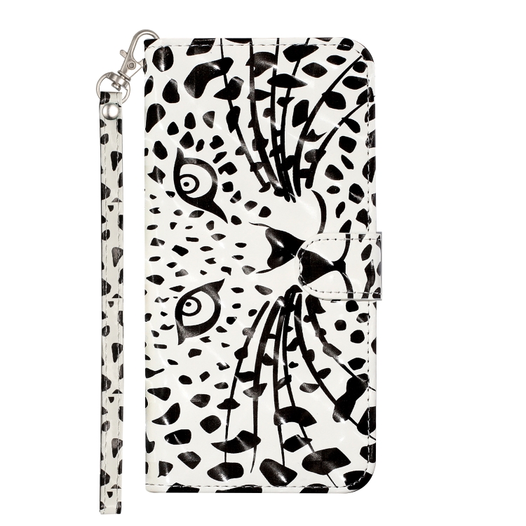 For Samsung Galaxy S21 5G 3D Pattern Horizontal Flip Leather Case with Holder & Card Slots & Wallet & Lanyard(Leopard Head)