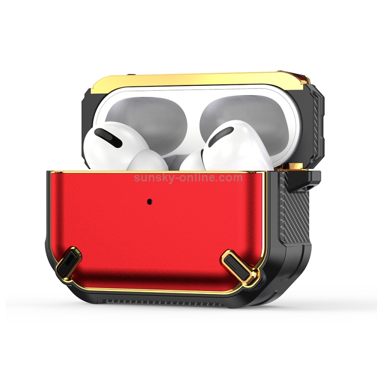 Wireless Earphones Shockproof King Kong Ares TPU Protective Case For AirPods Pro(Black)