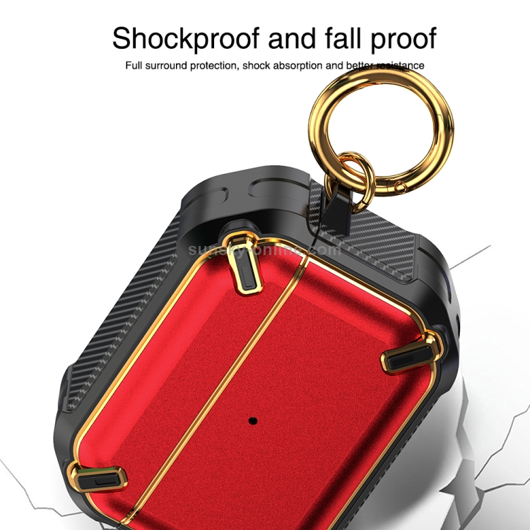 Wireless Earphones Shockproof King Kong Ares TPU Protective Case For AirPods Pro(Black)
