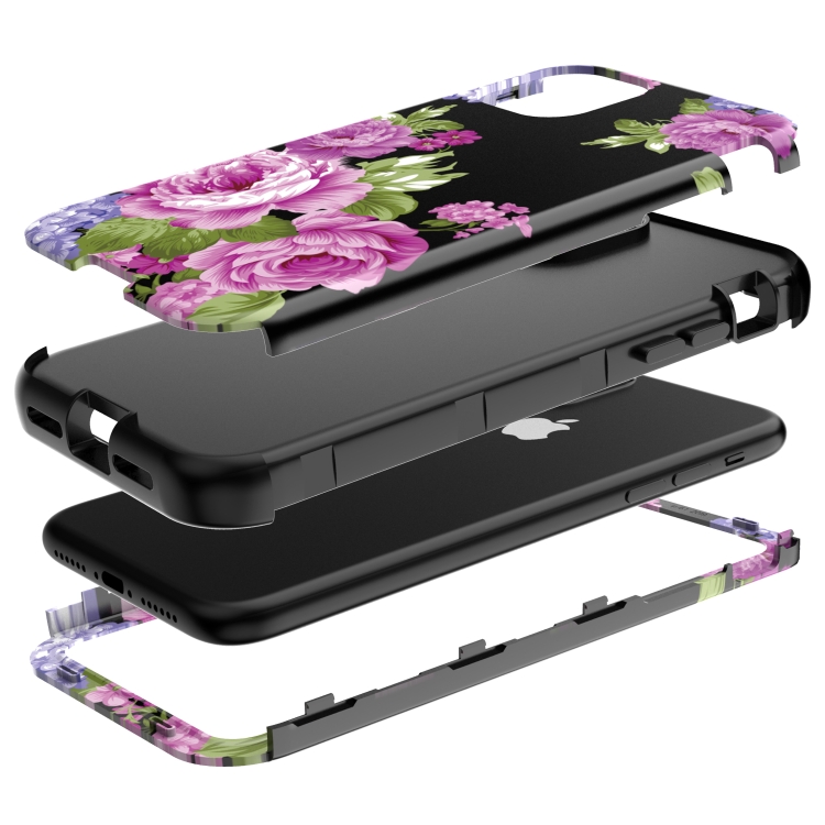 For iPhone 11 Pro 3 in 1 Water Stick Style Armor Full Coverage Shockproof Case(DK20)