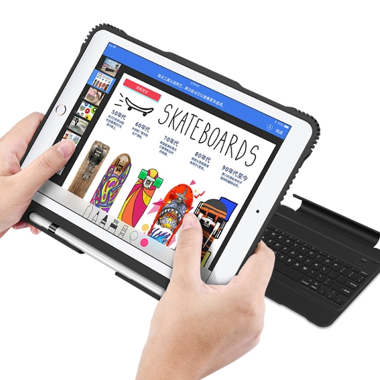 BOLE Series For iPad Pro 10.5 Bluetooth 3.0 Ultra-thin ABS Detachable Bluetooth Keyboard Leather Case with Pen Slot & Holder(Black) BOLE Series For iPad Pro 10.5 Bluetooth 3.0 Ultra-thin ABS Detachable Bluetooth Keyboard Leather Case with Pen Slot & Holder(Black)