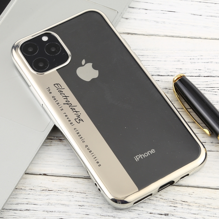 For iPhone 11 Pro Transparent TPU Anti-Drop And Waterproof Mobile Phone Protective Case(Silver) For iPhone 11 Pro Transparent TPU Anti-Drop And Waterproof Mobile Phone Protective Case(Silver)