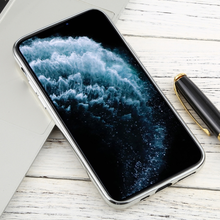 For iPhone 11 Pro Transparent TPU Anti-Drop And Waterproof Mobile Phone Protective Case(Silver) For iPhone 11 Pro Transparent TPU Anti-Drop And Waterproof Mobile Phone Protective Case(Silver)