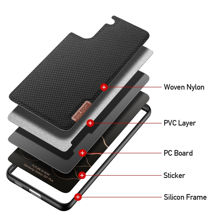 For Samsung Galaxy S21+ 5G DUX DUCIS Fino Series PU + TPU Protective Case(Black)