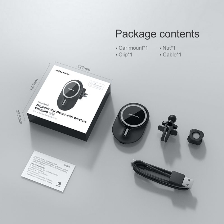 NILLKIN MagRoad Magnetic Car Holder with Wireless Charging NILLKIN MagRoad Magnetic Car Holder with Wireless Charging