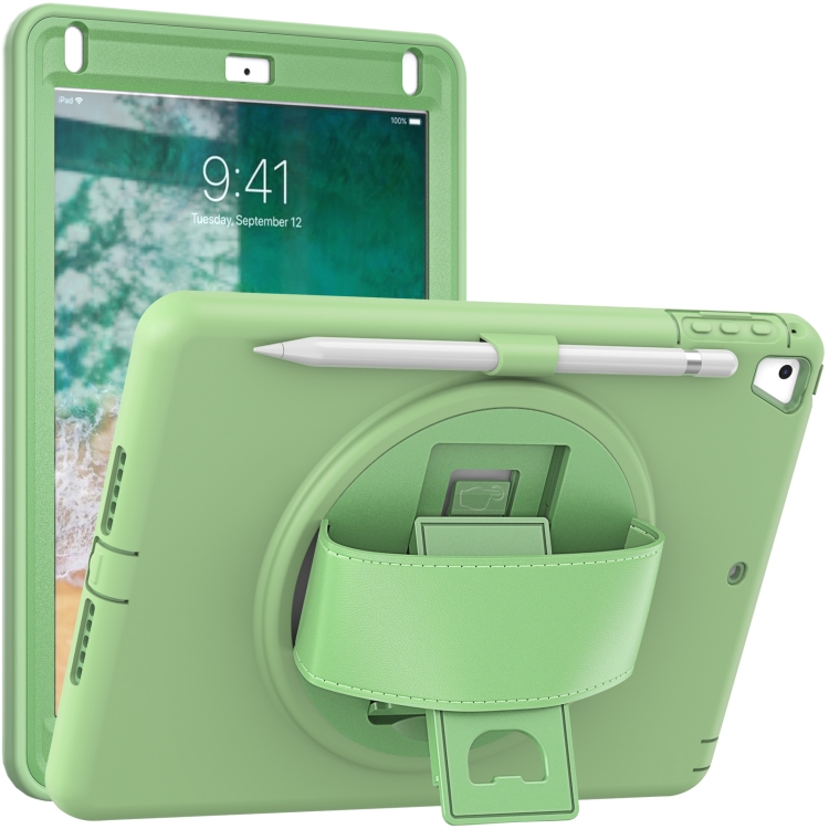 360 Degree Rotation PC+TPU Protective Cover with Holder & Hand Strap & Pen Slot For Apple iPad Pro 9.7 (2016)(Matcha Green) 360 Degree Rotation PC+TPU Protective Cover with Holder & Hand Strap & Pen Slot For Apple iPad Pro 9.7 (2016)(Matcha Green)