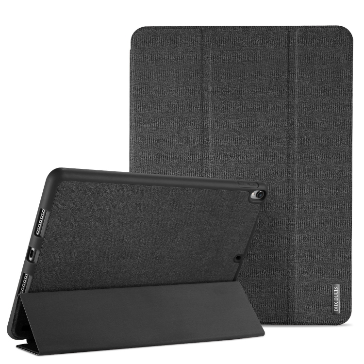 For iPad Air 10.5 (2019) / iPad Pro 10.5 DUX DUCIS Domo Series Horizontal Flip Magnetic PU Leather Case with 3-folding Holder & Pen Slot(Black) For iPad Air 10.5 (2019) / iPad Pro 10.5 DUX DUCIS Domo Series Horizontal Flip Magnetic PU Leather Case with 3-folding Holder & Pen Slot(Black)