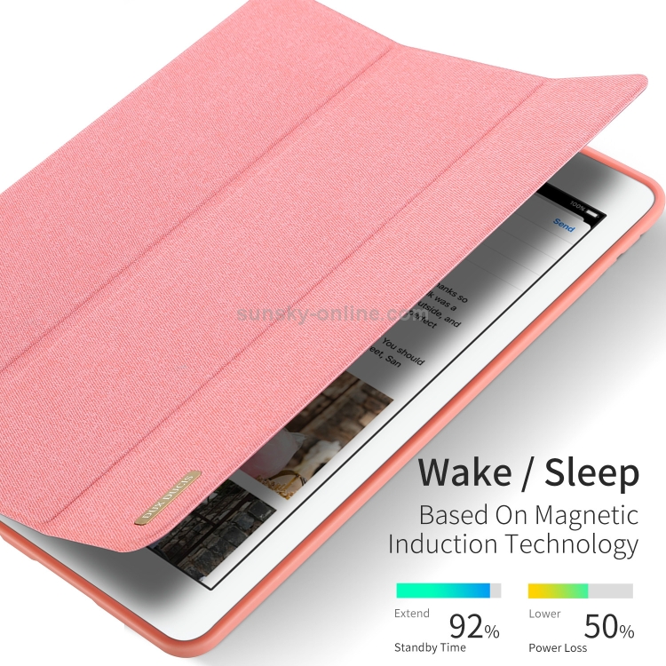 For iPad Air 10.5 (2019) / iPad Pro 10.5 DUX DUCIS Domo Series Horizontal Flip Magnetic PU Leather Case with 3-folding Holder & Pen Slot(Black) For iPad Air 10.5 (2019) / iPad Pro 10.5 DUX DUCIS Domo Series Horizontal Flip Magnetic PU Leather Case with 3-folding Holder & Pen Slot(Black)