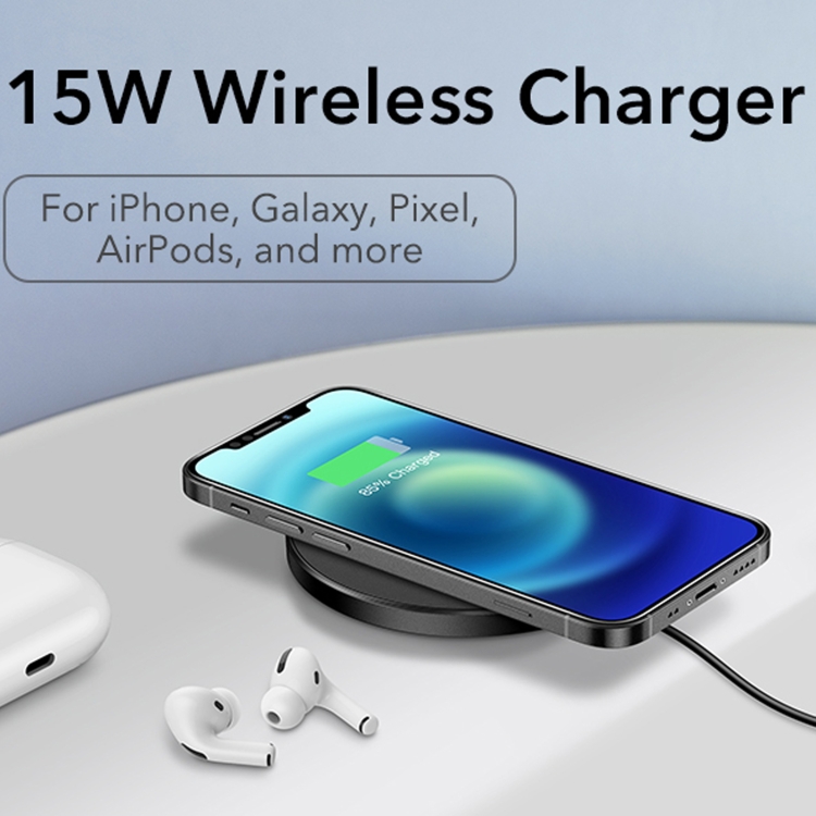 ESR EFC002O 15W Classic Style Wireless Charger(Black) ESR EFC002O 15W Classic Style Wireless Charger(Black)