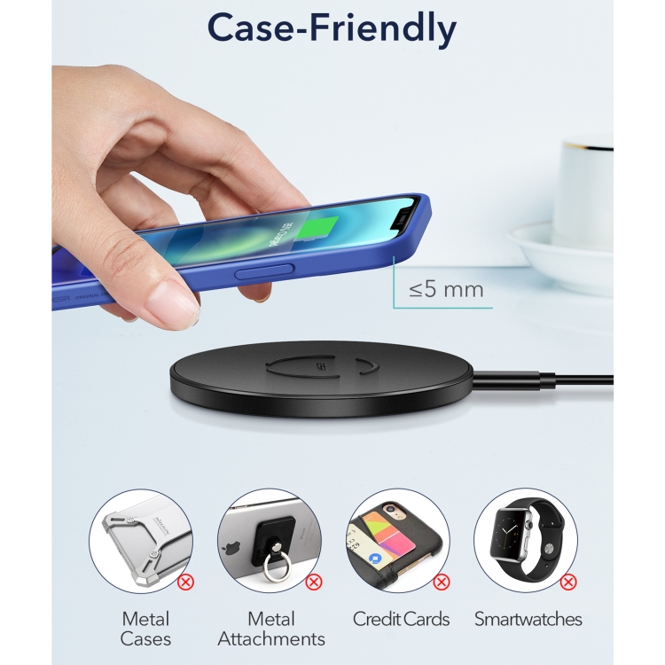 ESR EFC002O 15W Classic Style Wireless Charger(Black) ESR EFC002O 15W Classic Style Wireless Charger(Black)