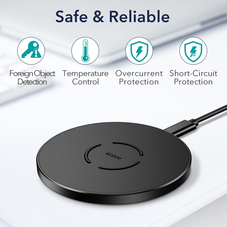 ESR EFC002O 15W Classic Style Wireless Charger(Black) ESR EFC002O 15W Classic Style Wireless Charger(Black)