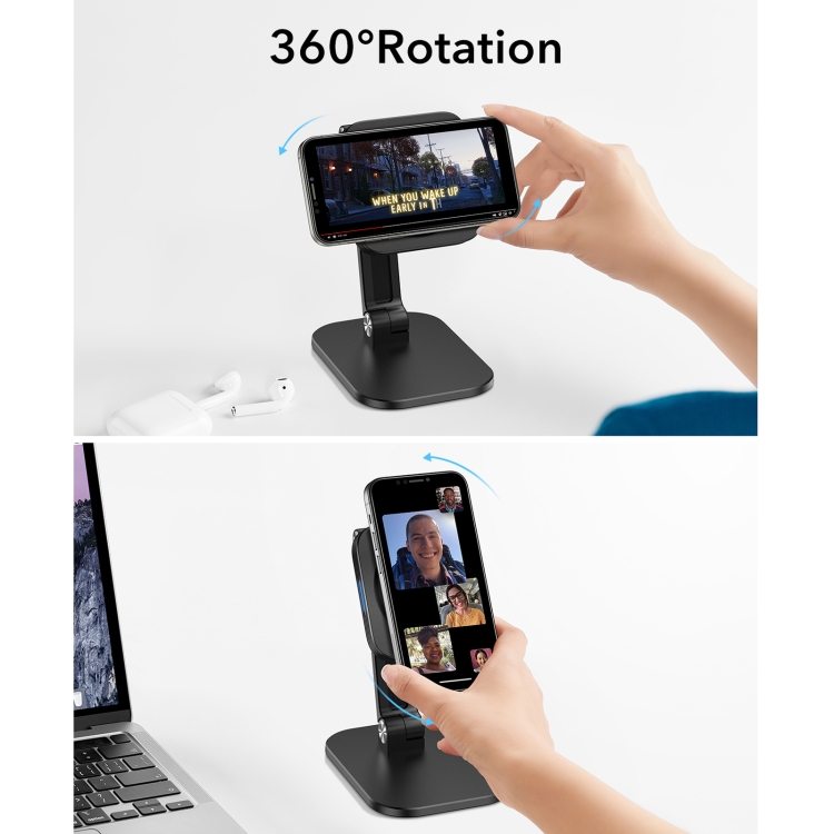 ESR 2C502B HaloLock Adjustable Magnetic Wireless Charger Table Stand Holder for iPhone 12 Series(Black) ESR 2C502B HaloLock Adjustable Magnetic Wireless Charger Table Stand Holder for iPhone 12 Series(Black)